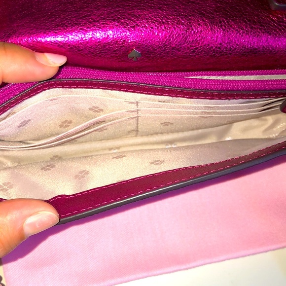 Kate Spade New York Spencer Metallic Chain Wallet - Picture 6 of 6